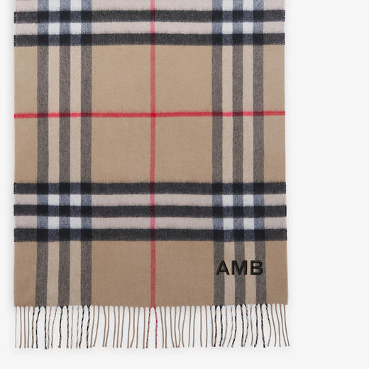 BURBERRY 巴宝莉 男女通用双面两用格纹羊绒围巾 格子 8045332 A7026 商品图2