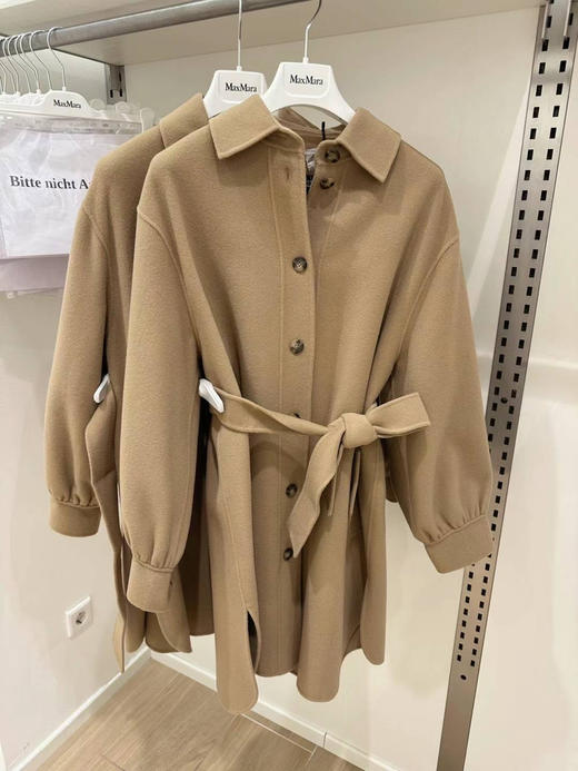 Max Mara 🐑绵羊毛大衣🧥 好价🈶️驼色和绿色 商品图9