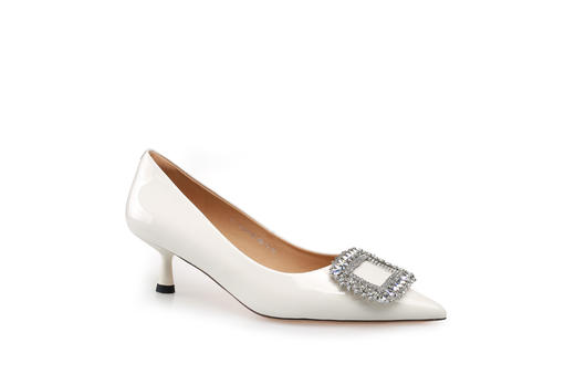 豪麟名鞋奥莱迪嘉女鞋皮鞋牛移膜革DJYYA32WP010白色  原价1660元 商品图0