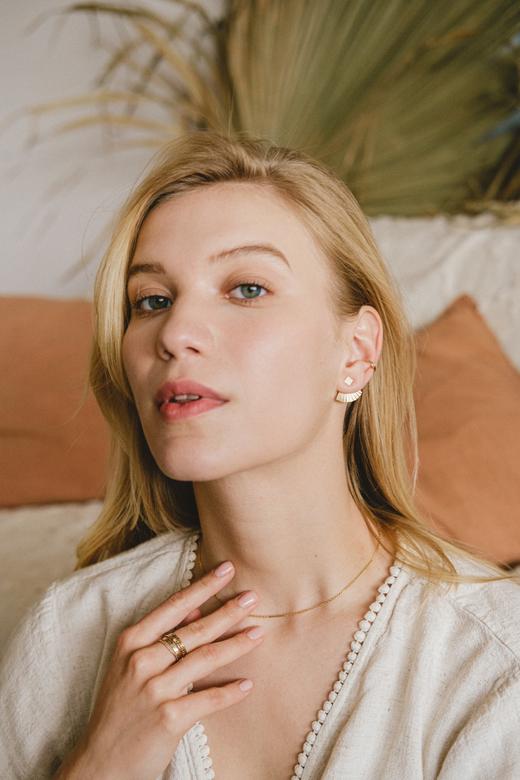 CHINA earrings - SQUARE 前后耳环 商品图1