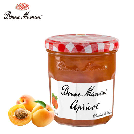 【中欧班列精选2瓶】法国果酱  bonne maman 蓓妮妈妈 树莓/杏果酸奶抹面包果肉酱  225g/瓶  BJYJ 商品图2