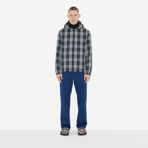 BURBERRY 巴宝莉 男士格纹连帽外套 格子 8070871 B4347 商品图1