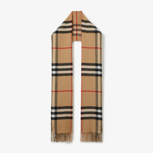 BURBERRY 巴宝莉 男女通用双面两用格纹羊绒围巾 格子 8045332 A7026 商品图0