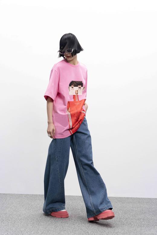 印花长T恤 商品图0