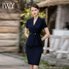 IWY/夏季藏青色西装套裙女薄款职业正装高级感商务通勤上班面试工作服CS1818 商品缩略图4