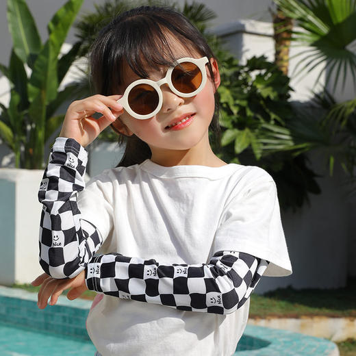 「9.9元包邮！数款可选」防晒冰袖袖套男童女童宽松版冰冰凉凉夏季薄款儿童冰丝胳膊套学生童装 商品图3