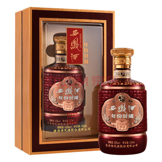 西凤酒 年份封藏 52度 500ml 单瓶装 凤香型白酒 商品图0
