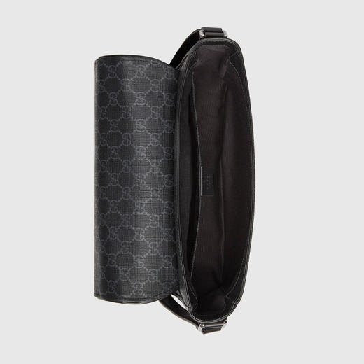 【一】GUCCI 古驰 男士 GG Supreme帆布单肩邮差包 黑色 658542 KGDHN 1000 商品图2