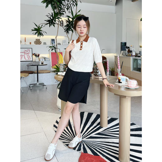 618冲冲冲2307111   弧形侧开叉 中裤 商品图5