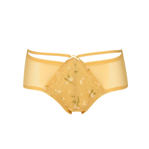 都市丽人薄透丝滑纯色蕾丝+网布三角女士内裤纯色内裤LP32M6 商品图7