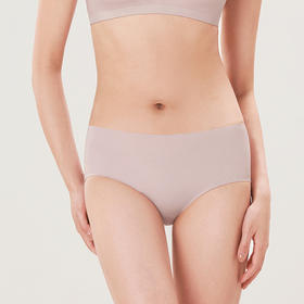 都市丽人纯色简约Vbra泳布平角女士内裤少女内裤新年本命年红品LP36N6