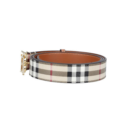 【一】BURBERRY 巴宝莉 女士复古格纹TB专属标识腰带 格子 8070410 A1191 商品图1