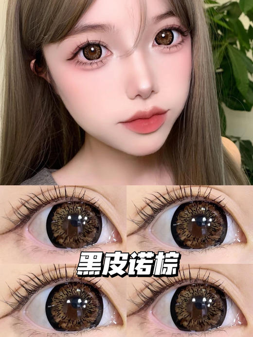 年抛 黑皮诺 黑棕 sheepcon  大直径14.5 着色14.4 ( 同品牌多副更划算 选款色板在详情页) 商品图2