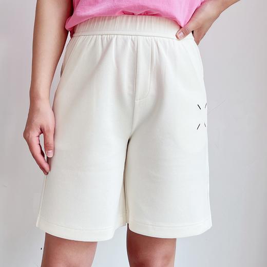 活力满满ins马吉风松紧腰阔腿五分中裤夏季纯色休闲卫裤 商品图4