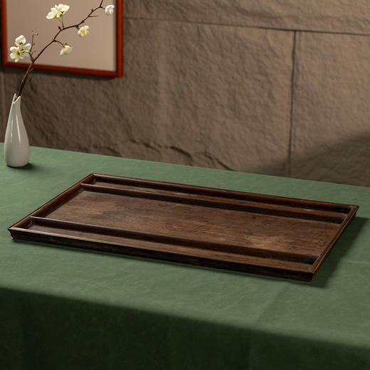 清 红木三屉文房盘 商品图1