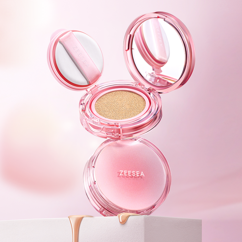 [气垫]【2件5折 | 满3件送水桶包】ZEESEA滋色羽纱光缎气垫BB霜10g（送同款替换装*1）