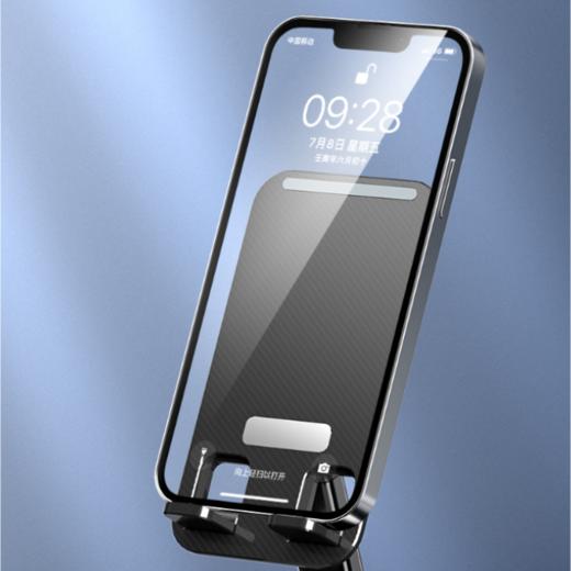 【狂点不晃动！桌面多功能折叠伸缩懒人手机支架】稳固支撑折叠便携，稳固支撑防滑设计，三重防滑加强保护，吸附性好紧密贴合，铝合金Pad平板直播创意金属抖音 商品图1