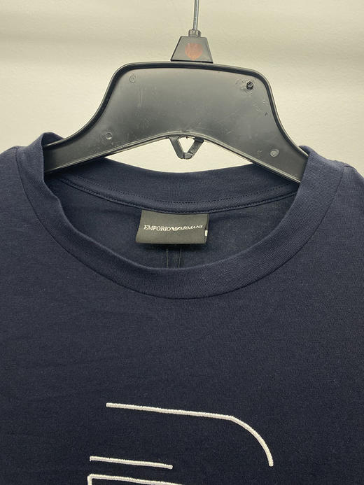 EMPORIO ARMANI/EA 阿玛尼 男士棉混纺休闲LOGO刺绣圆领短袖T恤 商品图2