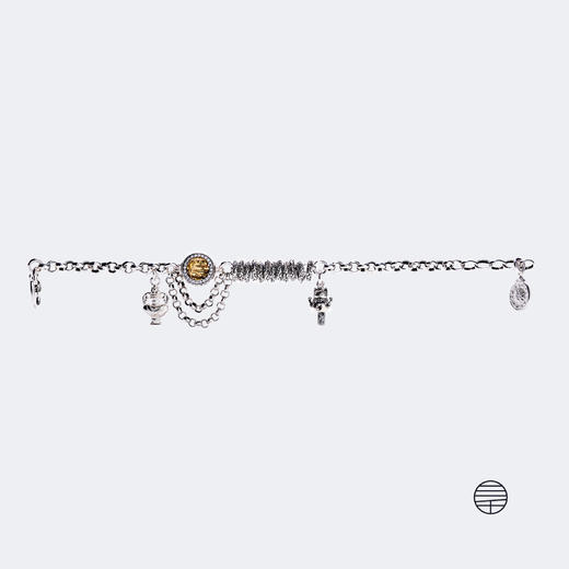 万物三千 海螺财神手链 925银 锆石 商品图0