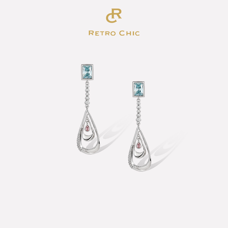 Retro Chic意大利复古时尚首饰 小苍兰耳环