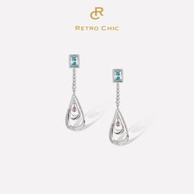 Retro Chic意大利复古时尚首饰 小苍兰耳环