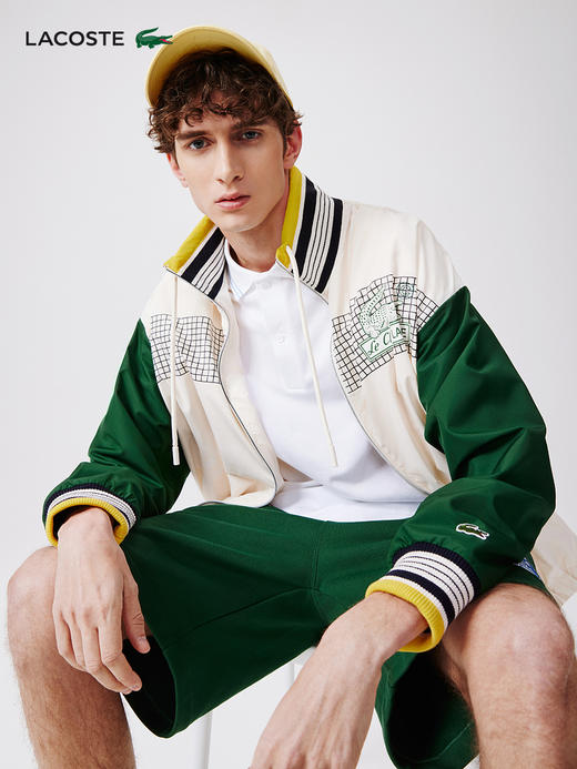 【海南专供价】Lacoste法国鳄鱼男装新款潮流拼色棒球服夹克外套BH0109-98 商品图1