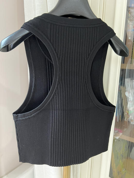 77-1断码亏清无退换 谷爱凌 马户圆正 特种纱 链条吊坠 重磅针织背心 商品图10