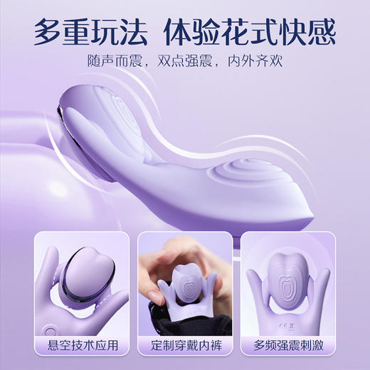 【不入体穿戴调教】杰士邦Fancy系列尤尤鹿声控穿戴跳蛋 商品图4