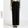 LIZZY 早秋 简约时尚弹力腰阔腿裤高腰直筒醋酸百搭直筒长裤7828 商品缩略图1