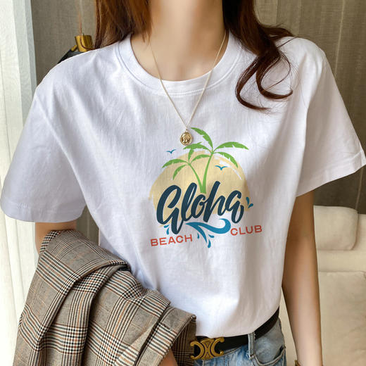 复古印花纯棉T恤【79元！任选三件】复古印花100%纯棉T恤 重磅纯棉 舒适透气 耐洗耐穿 简约百搭 商品图8