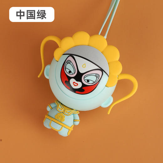 【解放双手！国潮脸谱小风扇】夏日炎炎，卡通国潮脸谱小风扇，手持便携无叶挂脖，USB充电式，方便舒适。不必张扇，不必拍扇，从此方可清凉。 商品图7