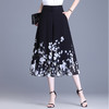 雪纺阔腿裤宽松休闲裤，印花裤七分裙裤MYX-5876 商品缩略图1