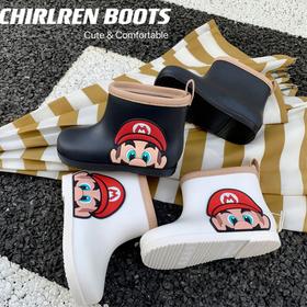 【夏日必备良品】新款儿童雨鞋，可爱卡通造型，男女童通用，防滑耐磨，轻便舒适，让宝宝在雨天里畅快奔跑。适合户外游戏、学校、旅行等场合！