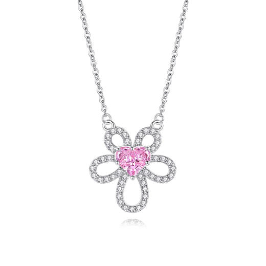 Winy925纯银浪漫花语项链送女友闺蜜节日生日礼物 商品图5