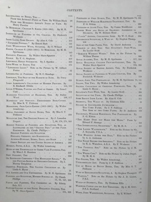 1891年 艺术杂志 数百幅插图 漆布精装大16开 商品图4