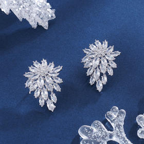 子佩集S925银【烟尘雪岭】耳钉【YK01555AA01】2307