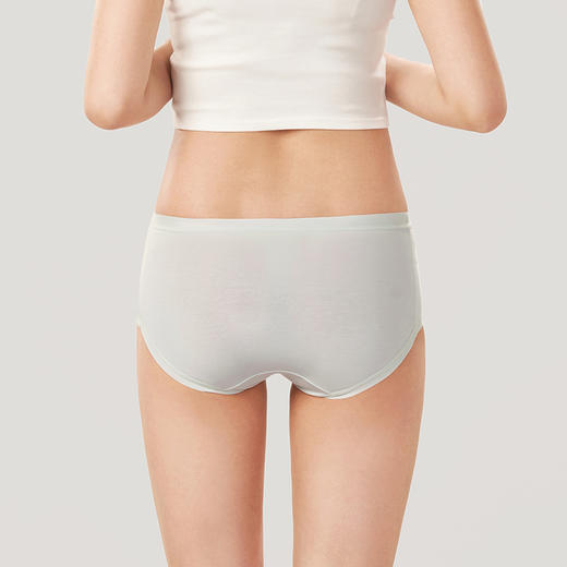 都市丽人基础系列棉质中腰平角女士内裤新年本命年红品LK351N 商品图2