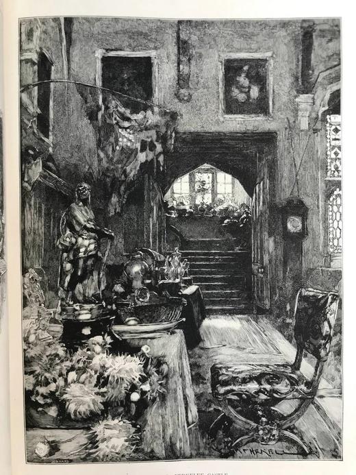 1891年 艺术杂志 数百幅插图 漆布精装大16开 商品图8