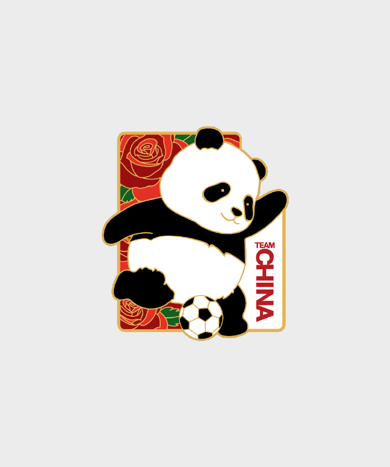 参加2023年女足世界杯纪念徽章