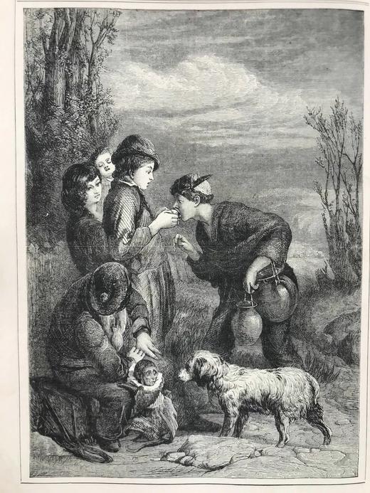 1869年 巧言小筑杂志 数百幅版画插图 漆布精装16开 商品图9