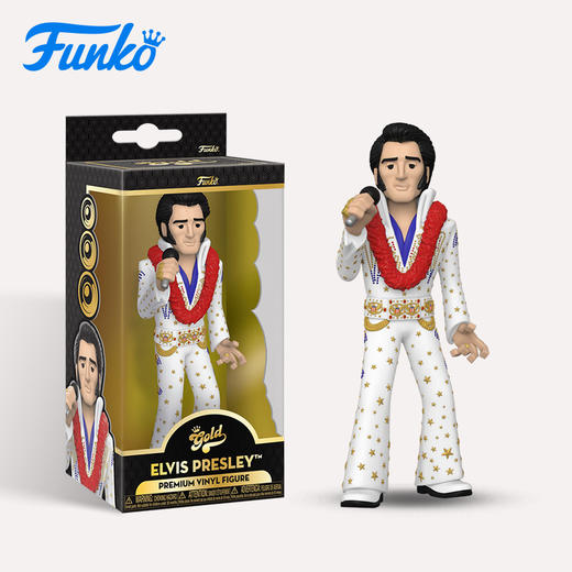 Funko Vinyl Gold 5" Elvis 音乐明星 猫王5英寸Gold 埃尔维斯公仔手办摆件 65779 商品图2