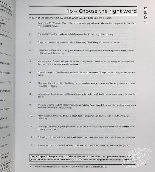 【中商原版】Check Your Vocabulary for Academic English 检查你的学术英语词汇 Bloomsbury 英文原版 英语词汇学习 商品图5