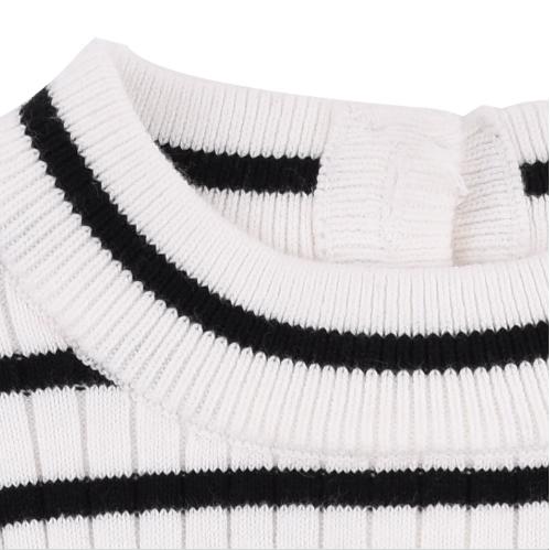 棉果果秋冬季女童棉线条纹套头毛衫M422160519711 商品图2