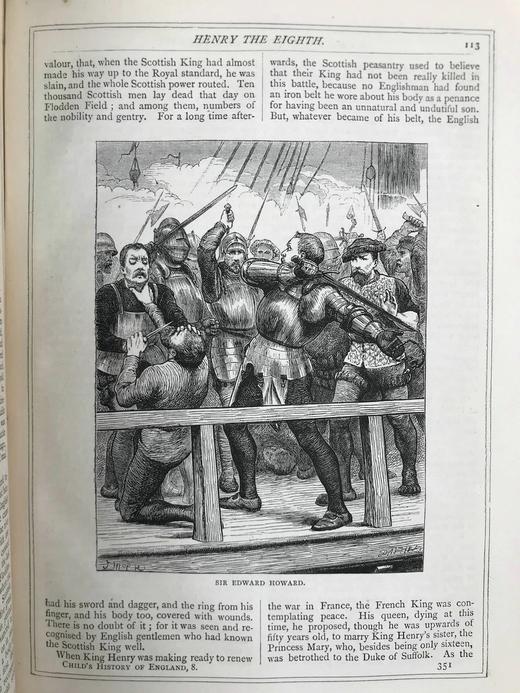 约19世纪后期 狄更斯《写给孩子的英国史》 15幅插图 漆布精装16开 商品图7