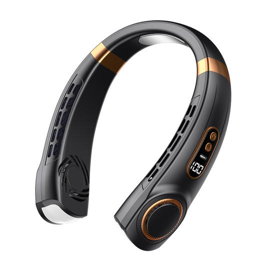 新款便携式挂脖风扇USB手持静音多功能无叶迷你小电风扇 商品图0