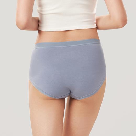 都市丽人基础系列棉质宽版包覆中腰平角女士内裤新年本命年红品LK32D4 商品图2