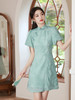 夏新款改良旗袍年轻款少女款日常出游休闲甜美连衣裙XL23187 商品缩略图1