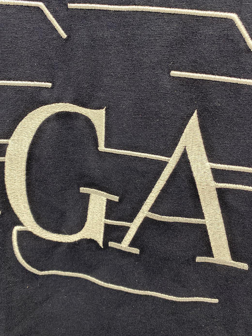 EMPORIO ARMANI/EA 阿玛尼 男士棉混纺休闲LOGO刺绣圆领短袖T恤 商品图3