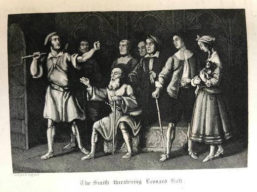 约19世纪晚期 安斯沃思《老圣保罗的故事》 22幅插图 漆布精装大32开 商品图14