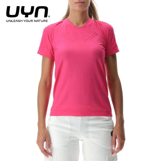 UYN城市跑系列 运动短袖女款夏季吸汗速干透气跑步训练健身弹力压缩衣 商品图0
